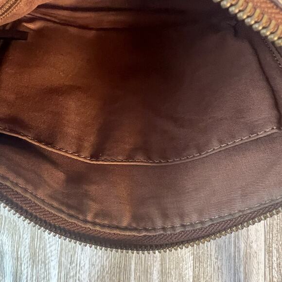 FOSSIL Women's Emma East West Leather Crossbody Cross Body Bag Baguette 10”x8” - Picture 12 of 14